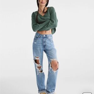 Women's Aeropostale 90’s baggy ripped Jeans sz 8 reg